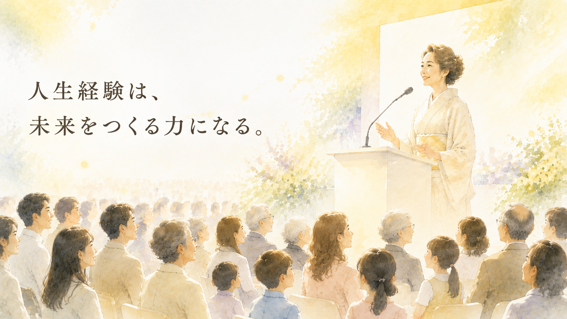 人生経験は、未来をつくる力になる。